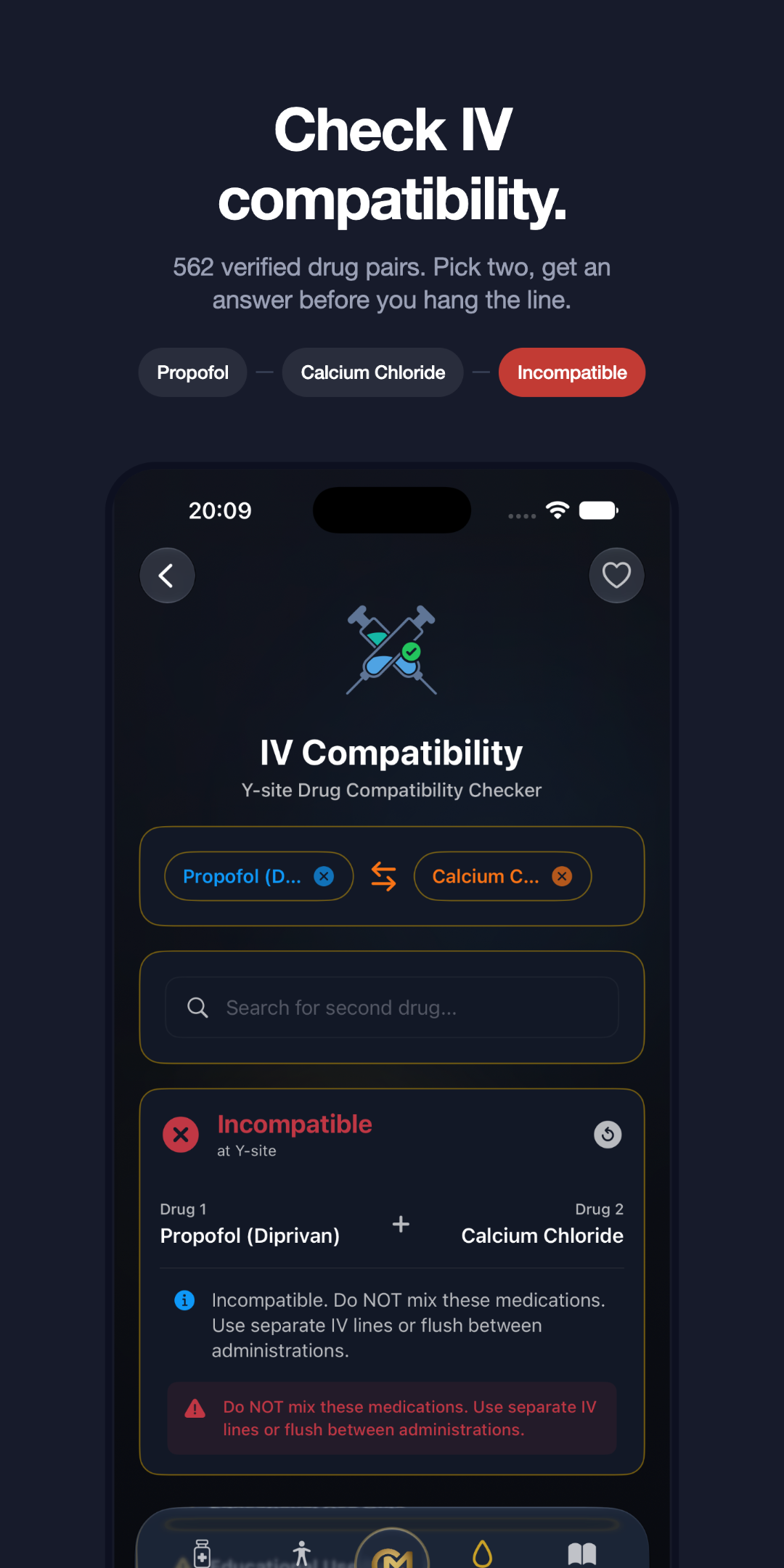 Check IV compatibility